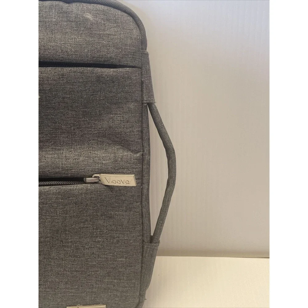 Voova Laptop Bag, Sleeve Case 13.5” Wide X 10” High Grey With 3 Total Pockets